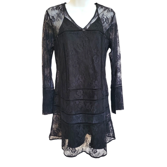 Thakoon Dresses & Skirts - Thakoon Black Lace Long Sleeve Dress LBD 4